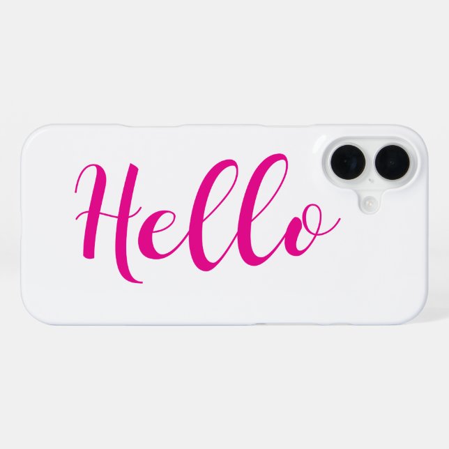 iPhone-Hülle - Hallo iPhone 16 Plus Hülle (Rückseite (Horizontal))