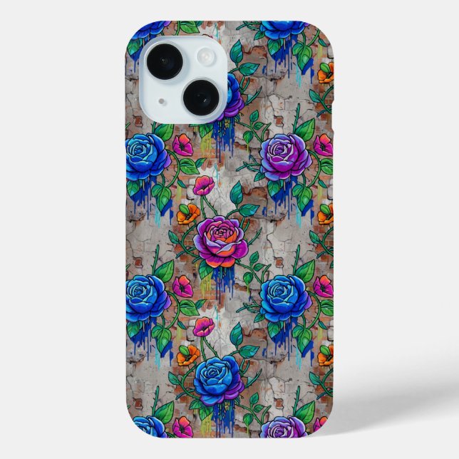 iPhone-Hülle mit Blumen Case-Mate iPhone Hülle (Rückseite)