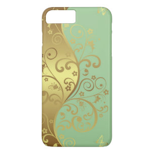 iPhone-Hülle – Seafoam- & Gold-Wirbel Case-Mate iPhone Hülle