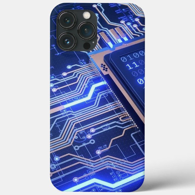 iPhone-Hülle - Silizium-Chip Case-Mate iPhone Hülle (Rückseite)