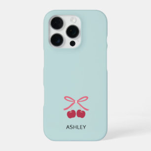 iPhone-Hülle Süßer Kirsch-Schleifen-Cover iPhone 16 Pro Hülle