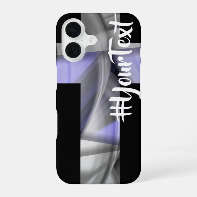 iPhone-Hülle Trend Abstract Lavendel Violett iPhone 16 Hülle (Rückseite)