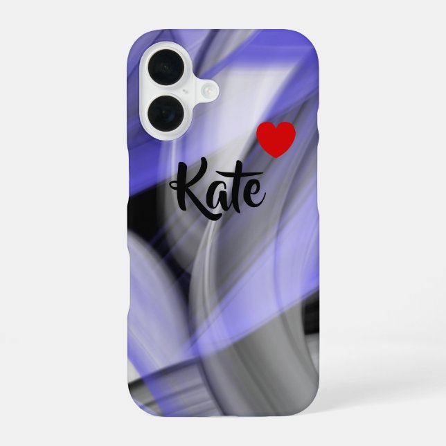 iPhone-Hülle Trend Abstract Lavendel Violett iPhone 16 Hülle (Rückseite)