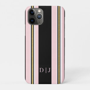 iPhone-Hüllen Rosa und Weißgold schwarzer Streifen Case-Mate iPhone Hülle