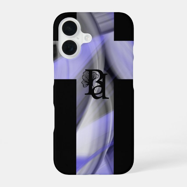 iPhone Hüllen Trend Abstract Lavendel Violett 16 Hülle (Rückseite)