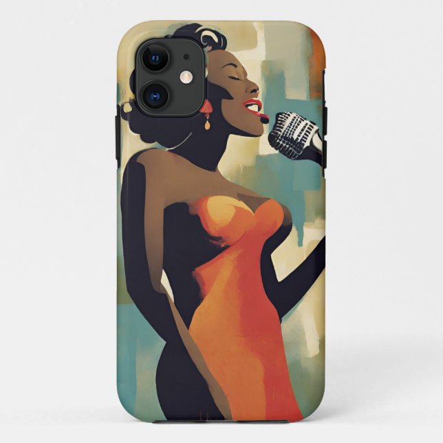 iPhone / iPad Fall FemaleDiskothek Singer Case-Mate iPhone Hülle (Rückseite)