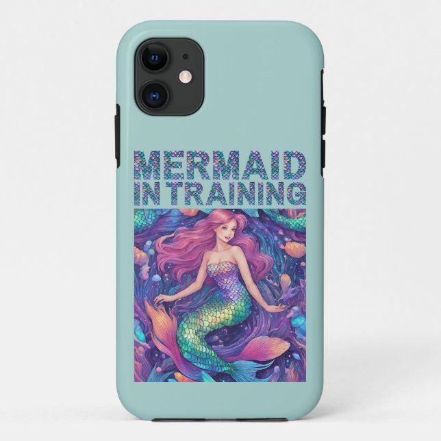 iPhone / iPad Fall Mermaid in Training Case-Mate iPhone Hülle (Rückseite)