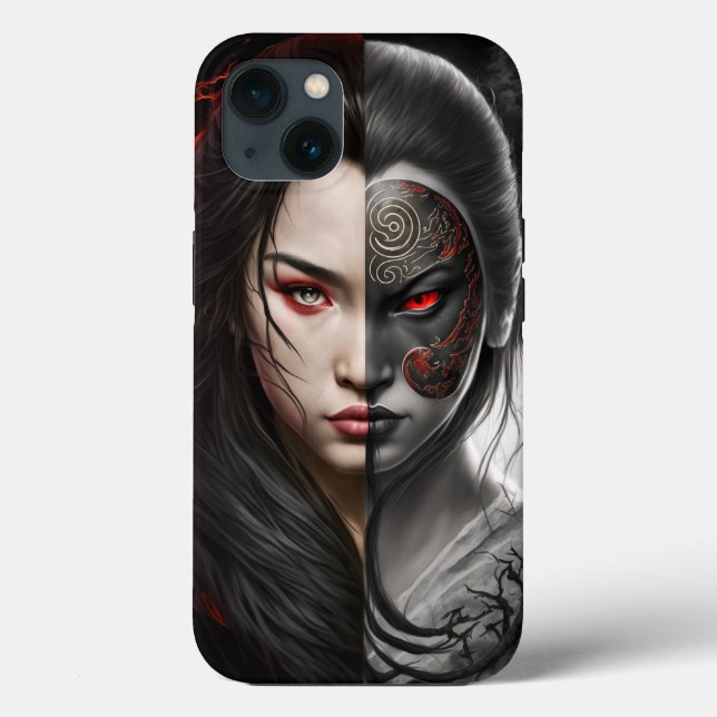 iPhone/iPad Frau Samurai Case-Mate iPhone Hülle (Rückseite)