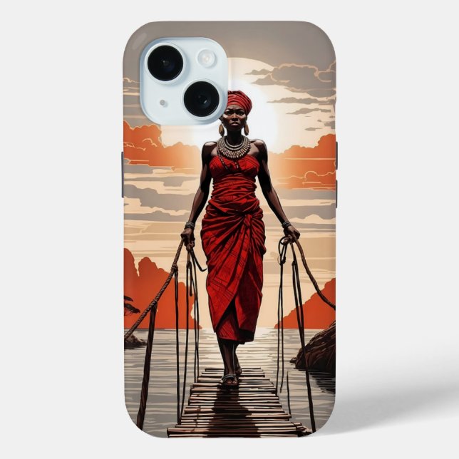 iPhone/iPad-Gehäuse für afrikanische Frauen Case-Mate iPhone Hülle (Rückseite)