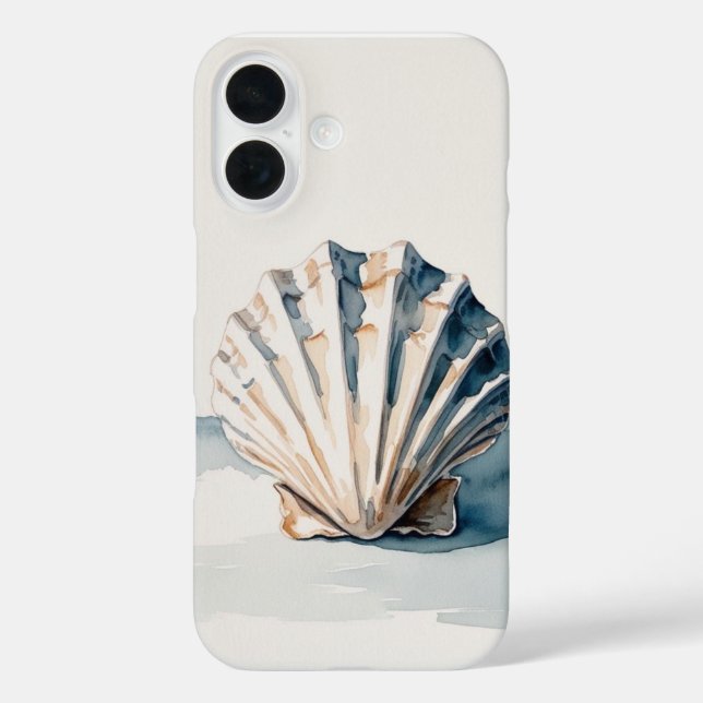 iPhone/iPad-Gehäuse für Aquarellfarben-Muschel iPhone 16 Hülle (Rückseite)