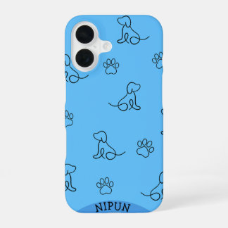 iPhone/iPad-Gehäuse für Hunde und Paw iPhone 16 Hülle