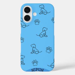 iPhone/iPad-Gehäuse für Hunde und Paw iPhone 16 Hülle
