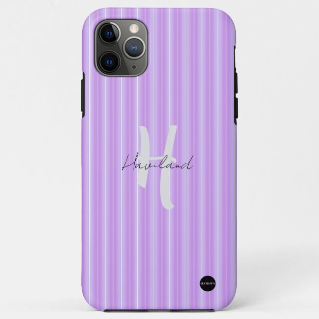 iPhone / iPad Gehäuse Lavendel Lila Stripe Case-Mate iPhone Hülle (Rückseite)