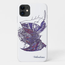 iPhone/iPad Gehäuse mit detaillierter handgezeichn
