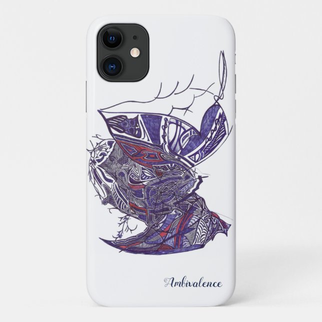iPhone/iPad Gehäuse mit detaillierter handgezeichn Case-Mate iPhone Hülle (Rückseite)