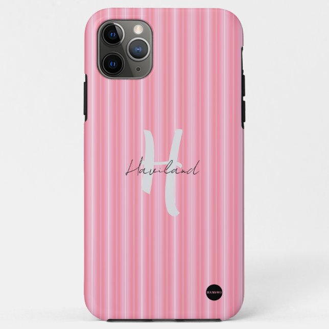 iPhone/iPad Gehäuse Pelletti Pink Streifen Case-Mate iPhone Hülle (Rückseite)