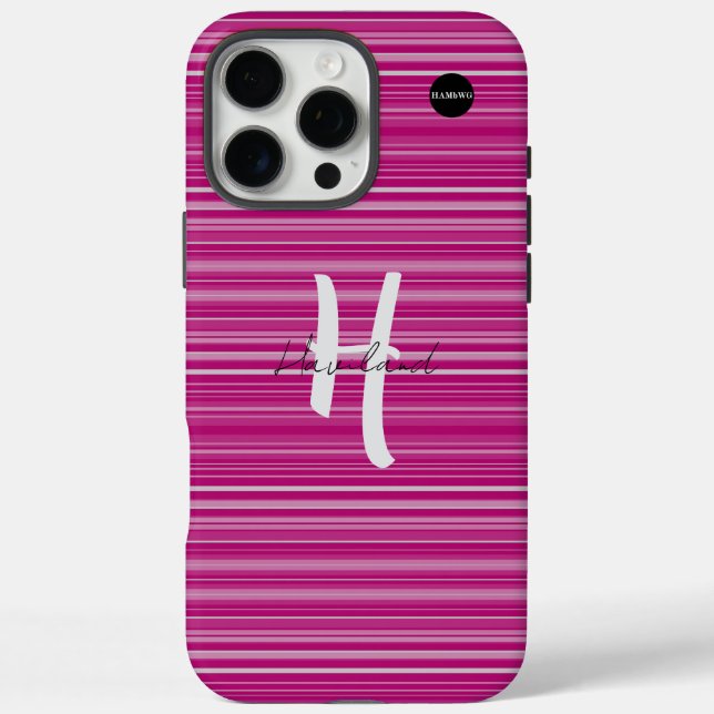 iPhone / iPad Gehäuse Pink Gradient HAMbyWG 16 Pro Max Hülle (Rückseite)