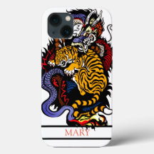 iPhone / iPad Gehäuse TIGER UND DRAGON INDIVIDUELL