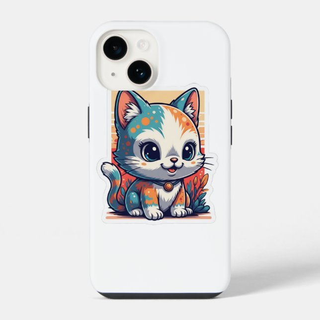 iPhone/iPad-Gehäusekatze iPhone 14 Hülle (Rückseite)