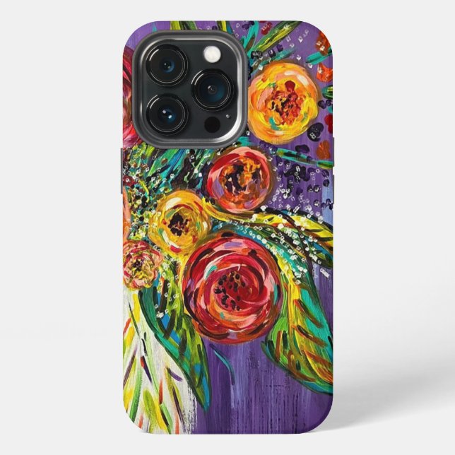 iPhone-/iPad-Hülle mit Blumendetail iPhone 13 Pro Hülle (Hinten)