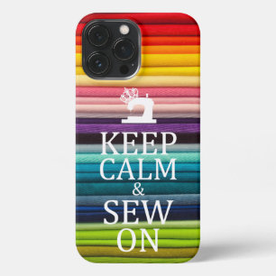 Etui iPhone 13 Pro Max Maintenir Le Calme Coudre Sur L'Artisanat coque ip