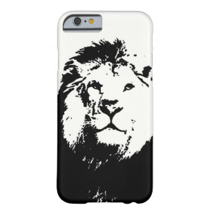 iPhone mit schwarzem und weißem Löwe 6 Fall Barely There iPhone 6 Hülle