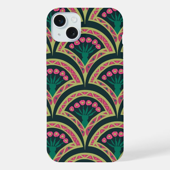 iPhone motif vert en forme de coque (Verso)