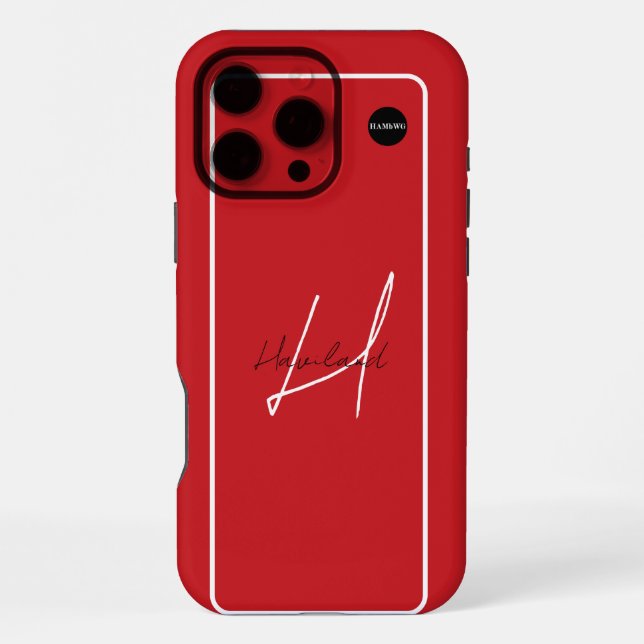 iPhone oder Samsung Handy Fall mit Name HAMbyWG iPhone 16 Pro Max Hülle (Rückseite)