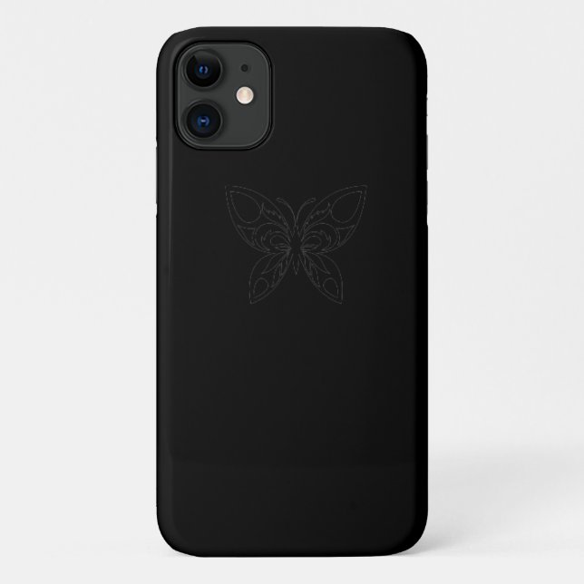 iPhone papillon noir / coque ipad (Dos)