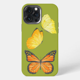 Etui iPhone 13 Pro Max Papillons sur une coque d'iPhone (A)