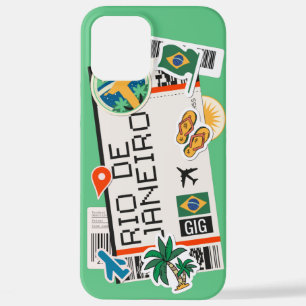 iPhone 12 Pro Max PASSE D'EMBARQUEMENT RIO DE JANEIRO BRÉSIL coque 