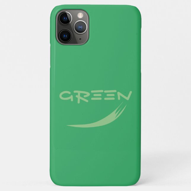 iphone pomme 11 pro max coque Design vert (Dos)