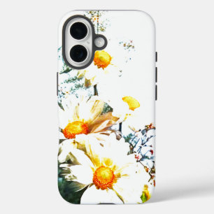 iphone pomme 16 style fleur coque