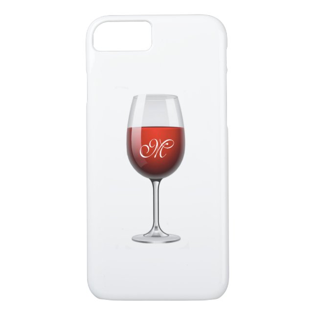 Iphone Red Wine X/8/7 À peine un Coque (Dos)