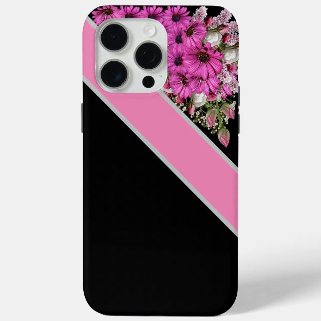iPhone rose noir / coque ipad (Verso)