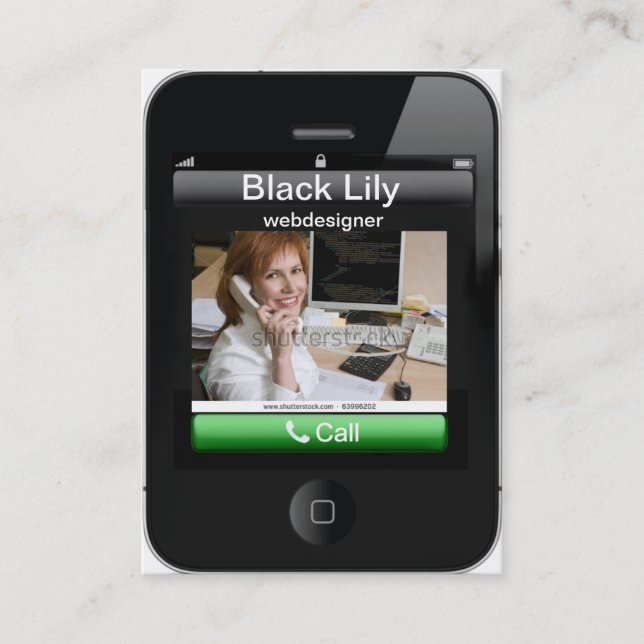 iPhone Visitenkarte (Vorderseite)