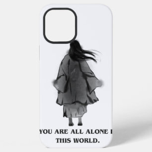 iPhone 12 Pro Max "Vous êtes tout seul" Coque de téléphone esthétiqu