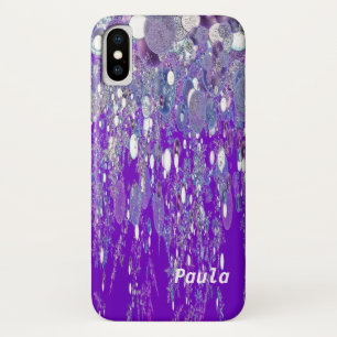 iPhone X Fall Abstrakt Lila Regen Design Case-Mate iPhone Hülle