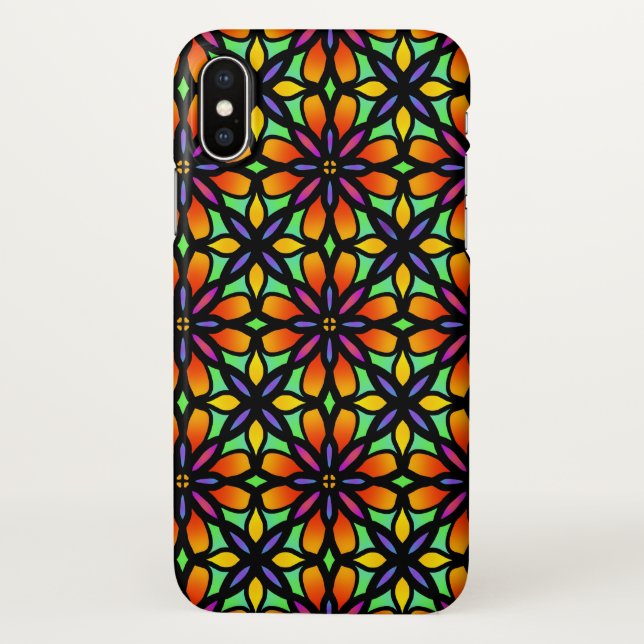 iPhone X Fall voll der Farbe! iPhone Hülle (Rückseite)