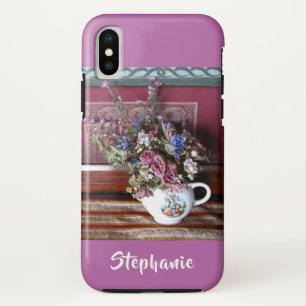 iPhone X Tough Case Teapot Blume Lila, Orchid