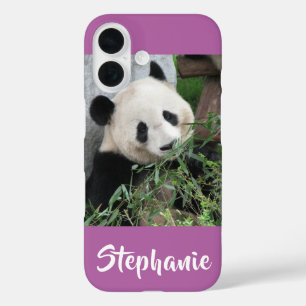 iPhone XR Coque géant Panda, orchidée, violet