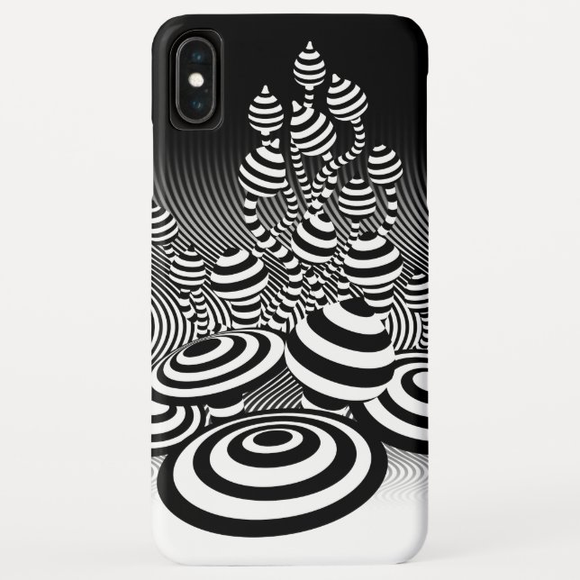iPhone XS Max Cover Magic Mushrooms optischer Desi (Rückseite)