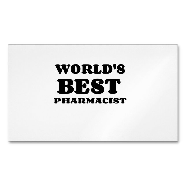 iPiccy-DesignWELTBESTE PHARMACISTE Magnetische Visitenkarte (Vorderseite)
