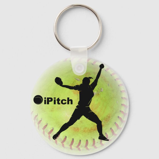 iPitch Fastpitch Softball Schlüsselanhänger (Vorderseite)