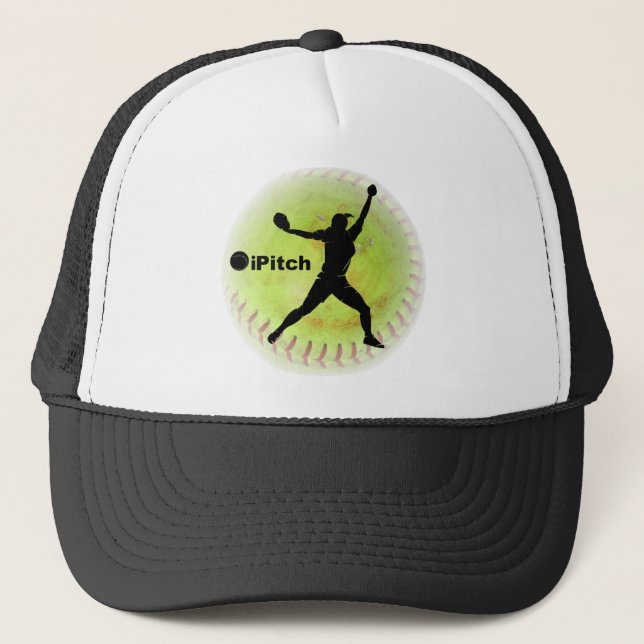 iPitch Fastpitch Softball Truckerkappe (Vorderseite)