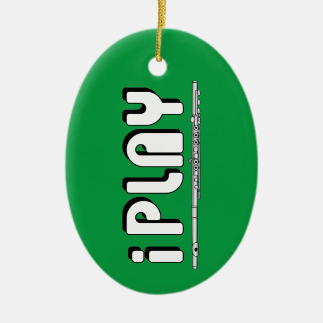 iPlay Flute Keramik Ornament (Vorne)