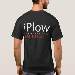 iPlow. Ich pflüge Schnee. Schneeräumung fördern T-Shirt