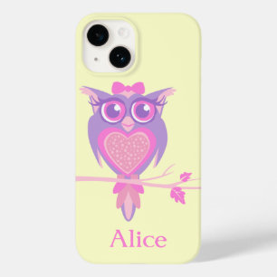 IPOD-Kasten der niedlichen Eule der Mädchen lila Case-Mate iPhone Hülle