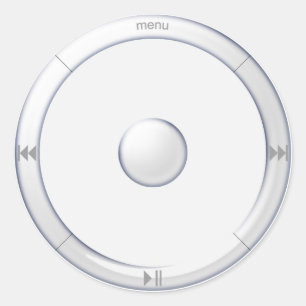 iPod-Skala-Aufkleber Runder Aufkleber