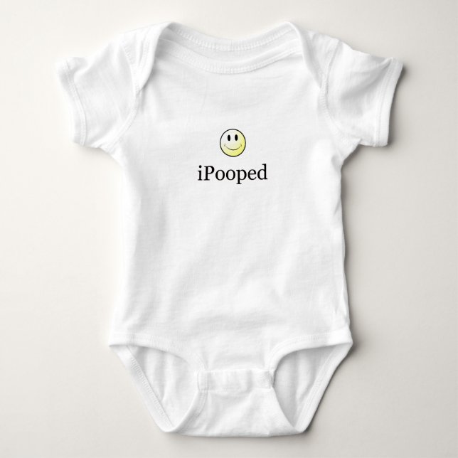 iPooped Baby Strampler (Vorderseite)